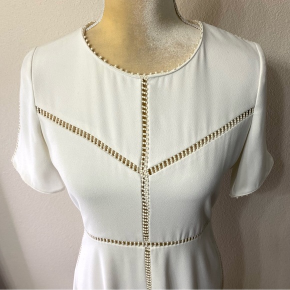 The Kooples Ladder Stitch Crepe Dress - Picture 4 of 9